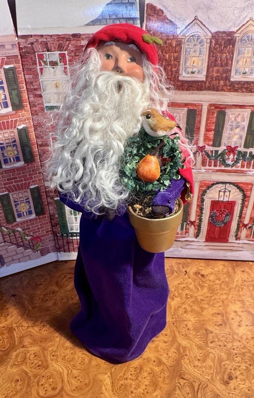 Byers Choice Santa Partridge in a Pear Tree 2006 Signed Caroler Christmas